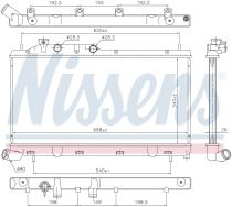 NISSENS 67737 Hűtőradiátor SUBARU FORESTER / IMPREZA / LEGACY / OUTBACK / XV