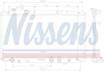 NISSENS 68153 Hűtőradiátor HONDA FIT / JAZZ