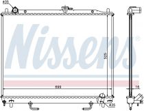 NISSENS 68181A Hűtőradiátor MITSUBISHI MONTERO / PAJERO / SHOGUN