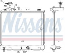 NISSENS 68187 Hűtőradiátor MITSUBISHI SPACE STAR