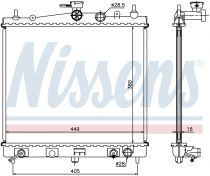 NISSENS 68700A Hűtőradiátor NISSAN MICRA / NOTE