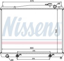 NISSENS 68715 Hűtőradiátor NISSAN PATHFINDER II