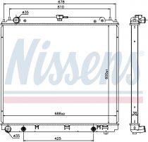 NISSENS 68717 Hűtőradiátor NISSAN NAVARA II / PATHFINDER III