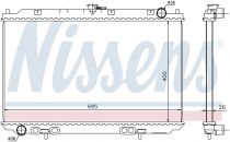 NISSENS 68723 Hűtőradiátor NISSAN ALMERA TINO