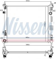 NISSENS 68752 Hűtőradiátor NISSAN EVALIA / NV 200