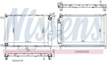 NISSENS 68757 Hűtőradiátor NISSAN MICRA