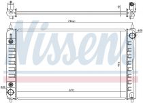 NISSENS 68762 Hűtőradiátor NISSAN TEANA