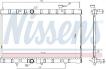 NISSENS 68789 Hűtőradiátor NISSAN X-TRAIL