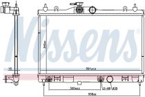 NISSENS 68795 Hűtőradiátor NISSAN LATIO / TIIDA