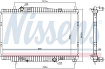 NISSENS 69243 Hűtőradiátor FORD FIESTA VI