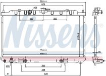 NISSENS 69460 Hűtőradiátor NISSAN SENTRA