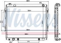 NISSENS 69462 Hűtőradiátor TOYOTA TUNDRA I