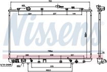 NISSENS 69482 Hűtőradiátor HONDA MR-V / PILOT