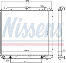 NISSENS 69485 Hűtőradiátor NISSAN ARMADA / FRONTIER / PATHFINDER III / TITAN / XTERRA