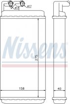 NISSENS 70220 Hőcserélő AUDI 100 / 100 QUATTRO / A6 / S6 / V8