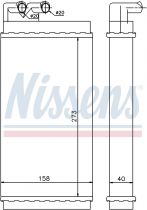 NISSENS 70230 Hőcserélő AUDI 100 / 100 QUATTRO / A6 / S6 / V8