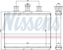 NISSENS 70517 Hőcserélő BMW 7