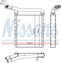 NISSENS 707090 Hőcserélő LEXUS CT / HS