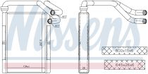 NISSENS 707093 Hőcserélő TOYOTA YARIS I / YARIS VERSO