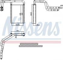 NISSENS 707182 Hőcserélő FORD TOURNEO CUSTOM / TRANSIT / TRANSIT CUSTOM