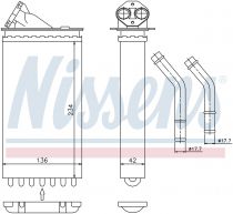 NISSENS 71141 Hőcserélő