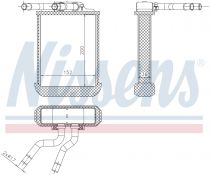 NISSENS 72045 Hőcserélő MERCEDES ML-osztu00e1ly