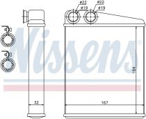 NISSENS 72047 Hőcserélő MERCEDES A-osztu00e1ly / B-osztu00e1ly