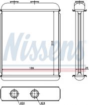 NISSENS 72662 Hőcserélő OPEL ASTRA G / ASTRA H / ZAFIRA A