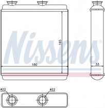 NISSENS 72663 Hőcserélő OPEL MERIVA A