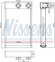 NISSENS 72669 Hőcserélő OPEL AMPERA / INSIGNIA A / MERIVA B