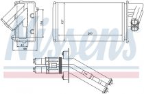 NISSENS 73368 Hőcserélő RENAULT ESPACE 4 / LAGUNA 1 / LAGUNA 2 / VEL SATIS