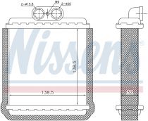 NISSENS 73751 Hőcserélő SUZUKI VITARA