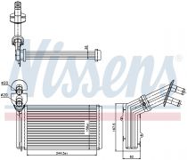 NISSENS 73973 Hőcserélő FORD GALAXY I / GALAXY II