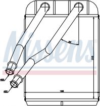NISSENS 73975 Hőcserélő VOLKSWAGEN AMAROK / TOUAREG
