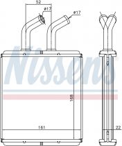 NISSENS 77514 Hőcserélő KIA RIO I