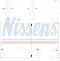 NISSENS 77605 Hőcserélő HYUNDAI AMICA / ATOS