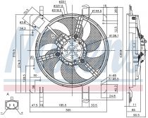 NISSENS 85028 Hűtőventillátor FORD KA