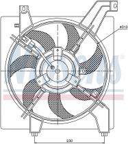 NISSENS 85034 Hűtőventillátor HYUNDAI ELANTRA / GETZ / LANTRA