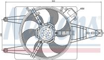 NISSENS 85100 Hűtőventillátor ALFA ROMEO 145 / 146 / 155