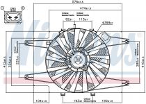 NISSENS 85103 Hűtőventillátor ALFA ROMEO 147
