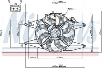 NISSENS 85105 Hűtőventillátor ALFA ROMEO 147 / GT