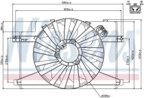 NISSENS 85106 Hűtőventillátor ALFA ROMEO 147