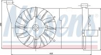 NISSENS 85132 Hűtőventillátor FIAT SEICENTO