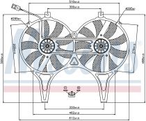 NISSENS 85149 Hűtőventillátor MERCEDES E-osztu00e1ly