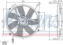 NISSENS 85151 Hűtőventillátor MERCEDES S-osztu00e1ly / SL-osztu00e1ly
