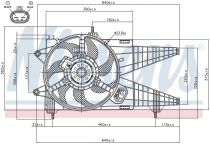 NISSENS 85160 Hűtőventillátor FIAT PUNTO II