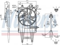 NISSENS 85162 Hűtőventillátor FIAT IDEA / PUNTO II
