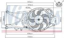 NISSENS 85204 Hűtőventillátor OPEL MERIVA A