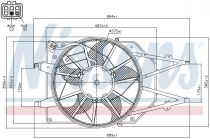 NISSENS 85213 Hűtőventillátor FORD FOCUS 1
