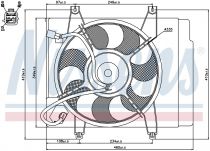 NISSENS 85344 Hűtőventillátor KIA PICANTO